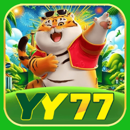 Imagem promocional da YY77 mostrando a plataforma e suas vantagens